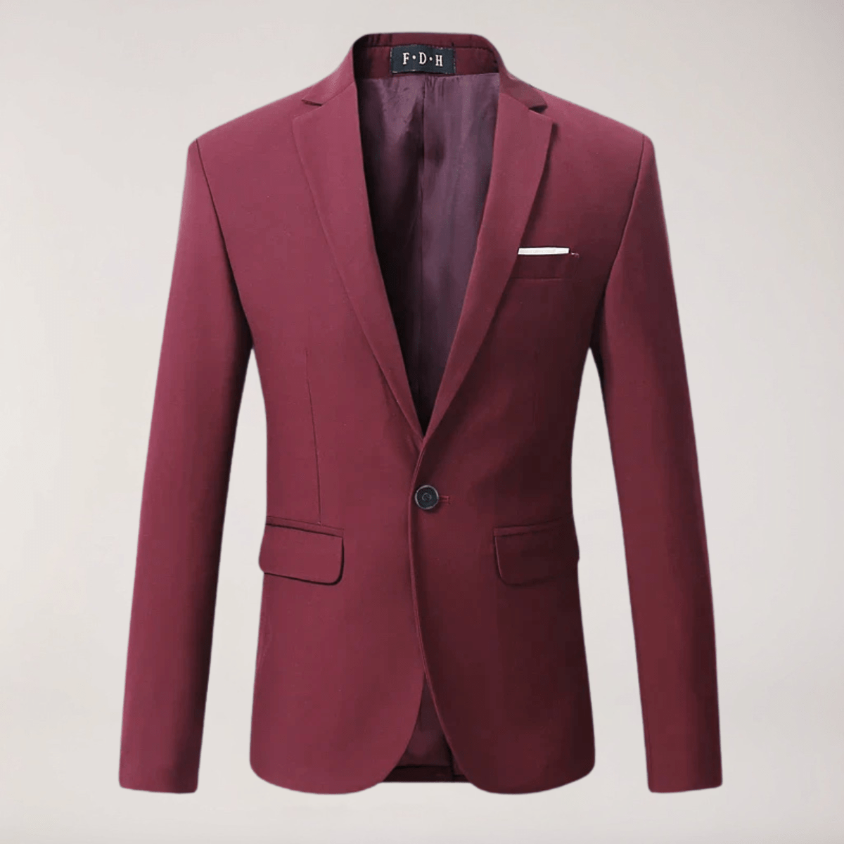 Primadon Blazer Bordeaux / M Max | Eleganter Blazer für Herren ganzjährig