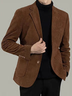 Primadon Blazer Braun / XS Felix | Lässiger Cordblazer für Herren entspannt