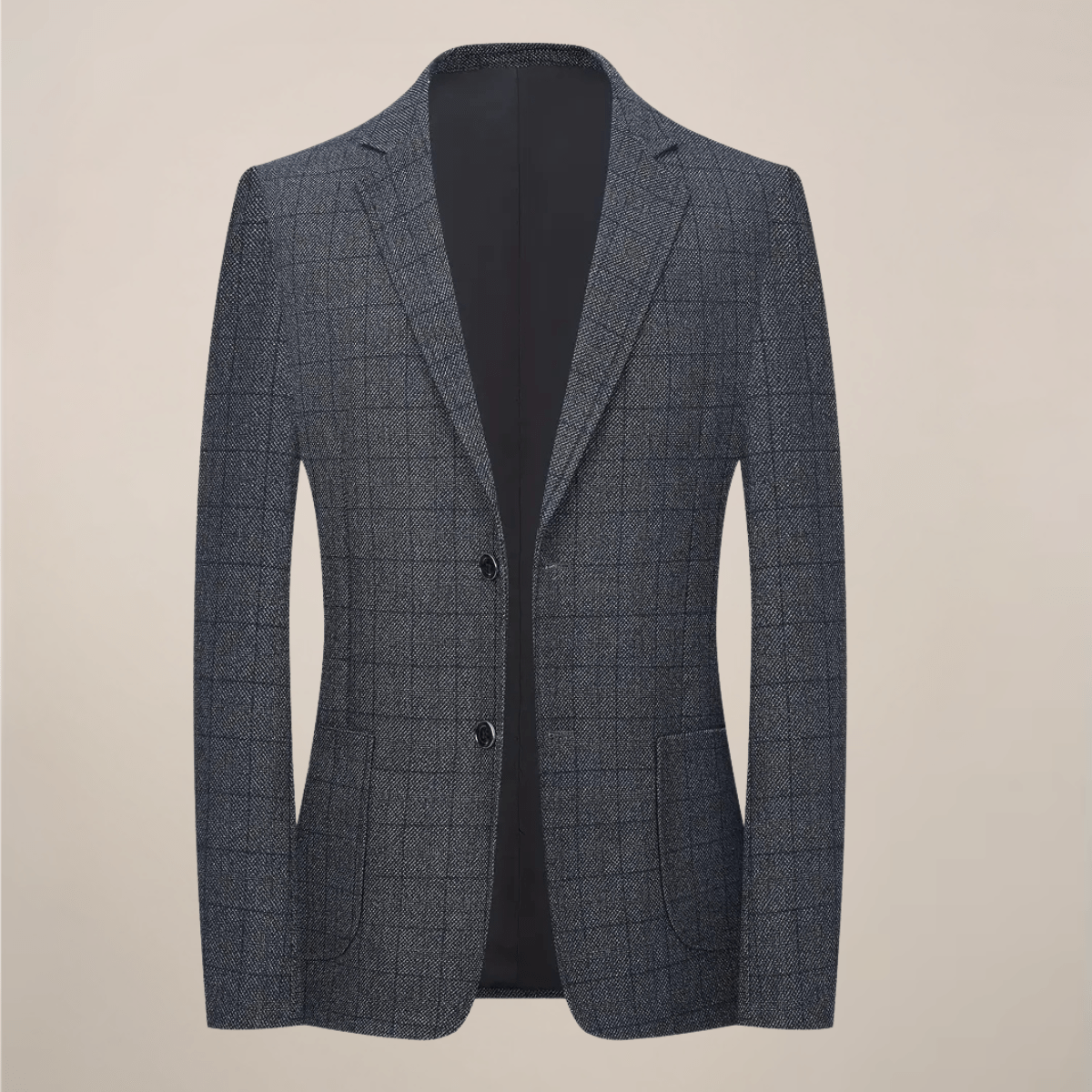 Primadon Blazer Dunkelgrau / XS Lukas | Eleganter Karierter Blazer für Herren Langarm