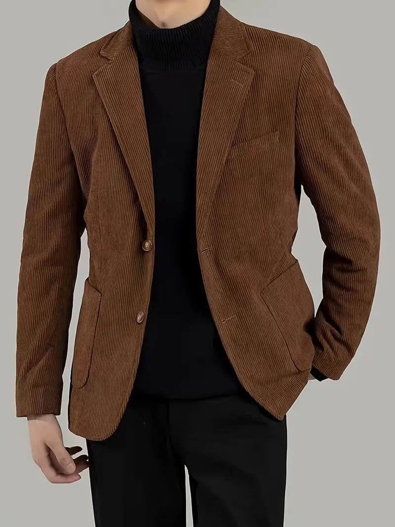 Primadon Blazer Felix | Lässiger Cordblazer für Herren entspannt