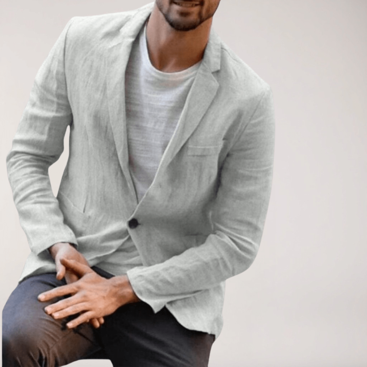 Primadon Blazer Grau / XS Max | Moderner Blazer für Herren leicht Frühling