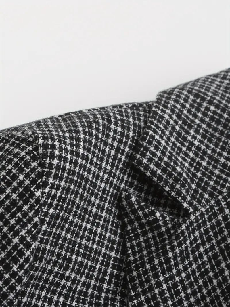 Primadon Blazer Leon | Eleganter Slim Fit Blazer für Herren Scheckmuster