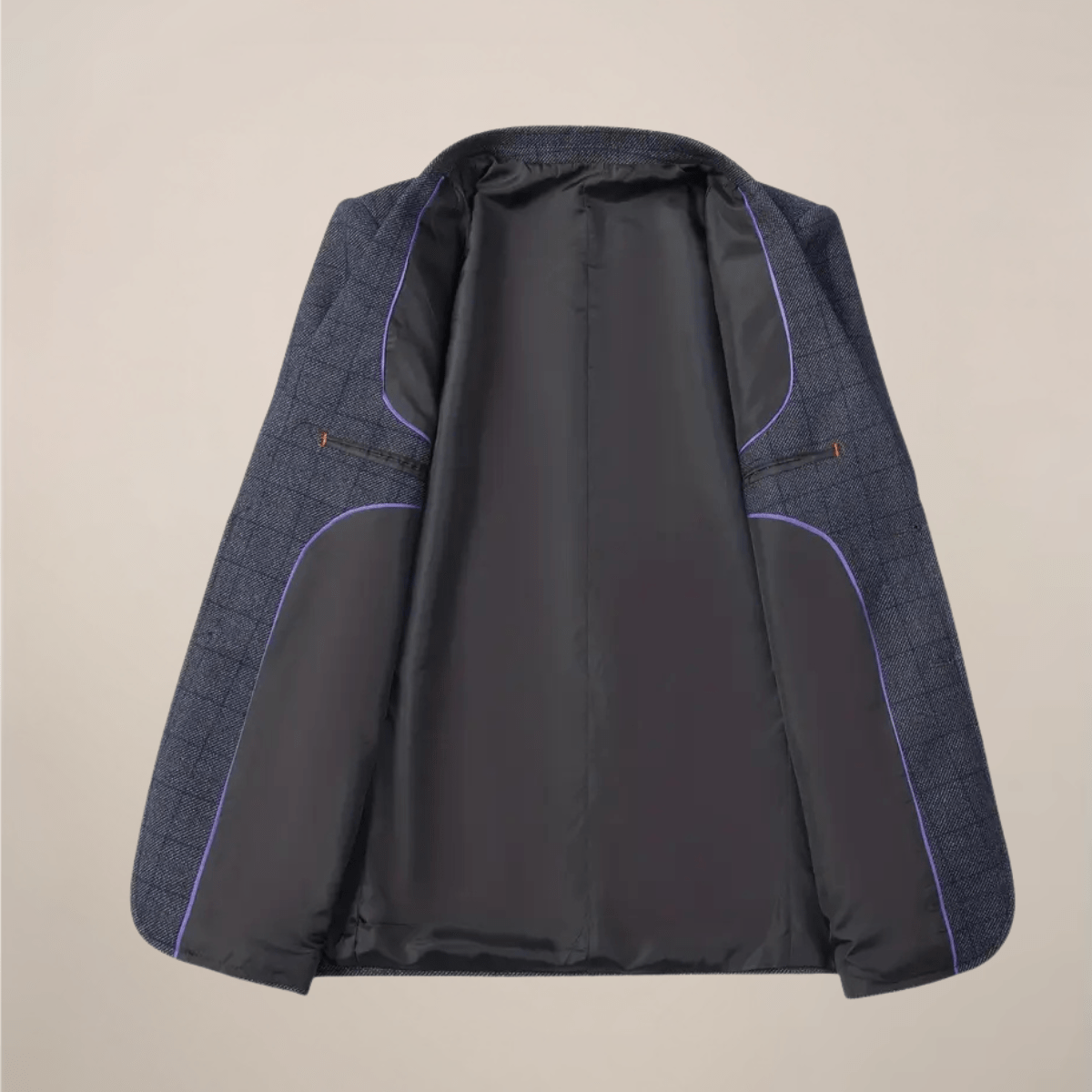 Primadon Blazer Lukas | Eleganter Karierter Blazer für Herren Langarm