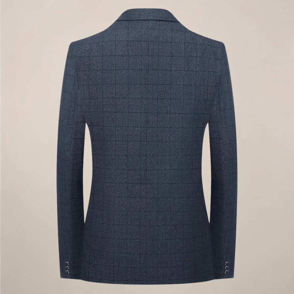 Primadon Blazer Lukas | Eleganter Karierter Blazer für Herren Langarm
