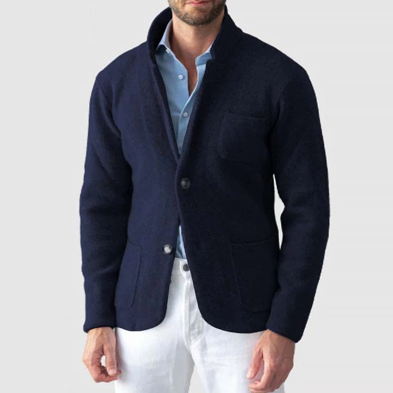 Primadon Blazer Marineblau / XS Felix | Eleganter Strickblazer für Herren Herbst/Winter