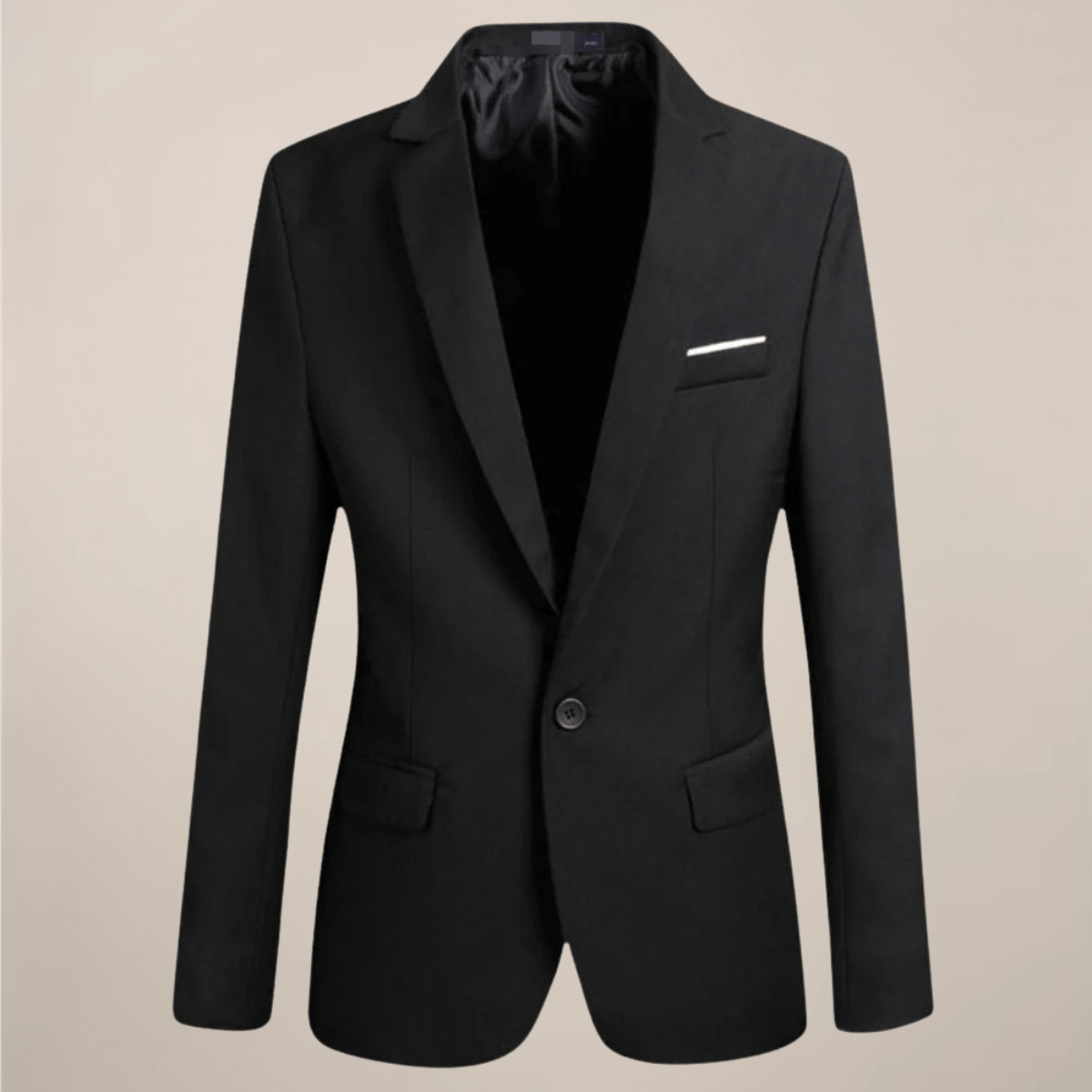 Primadon Blazer Schwarz / S Max | Eleganter Slim Fit Blazer für Herren minimalistisch