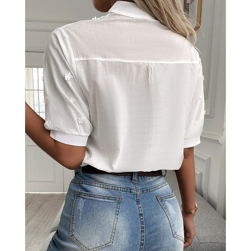Primadon Blusen Mabel | elegante Puffärmelbluse für Damen langarm