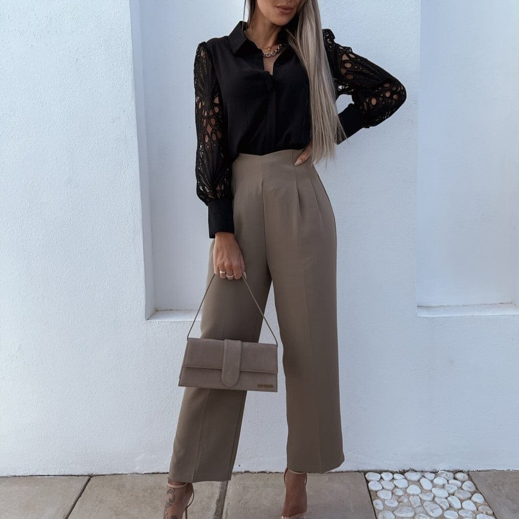 Primadon Blusen Mireille elegante Spitzenbluse für Damen leicht tailliert