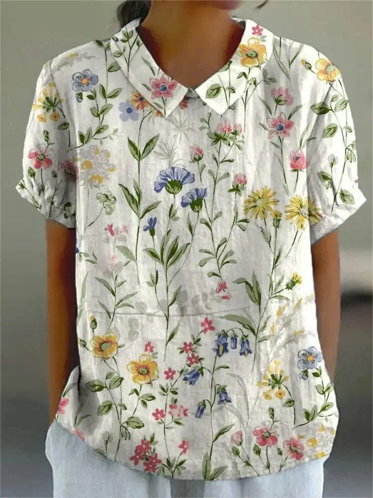 Primadon Blusen Weiß 1 / XS Sarina | romantische Bluse für Damen Baumwolle