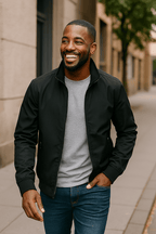 Primadon Bomberjacken Kian | Leichte Slim Fit Herrenjacke