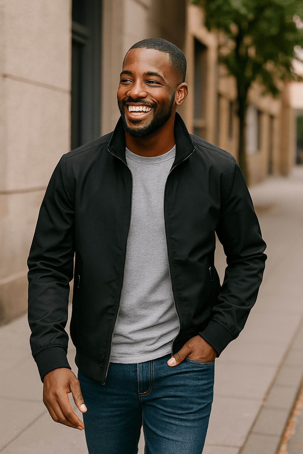Primadon Bomberjacken Kian | Leichte Slim Fit Herrenjacke