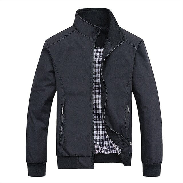 Primadon Bomberjacken Schwarz / M Kian | Leichte Slim Fit Herrenjacke