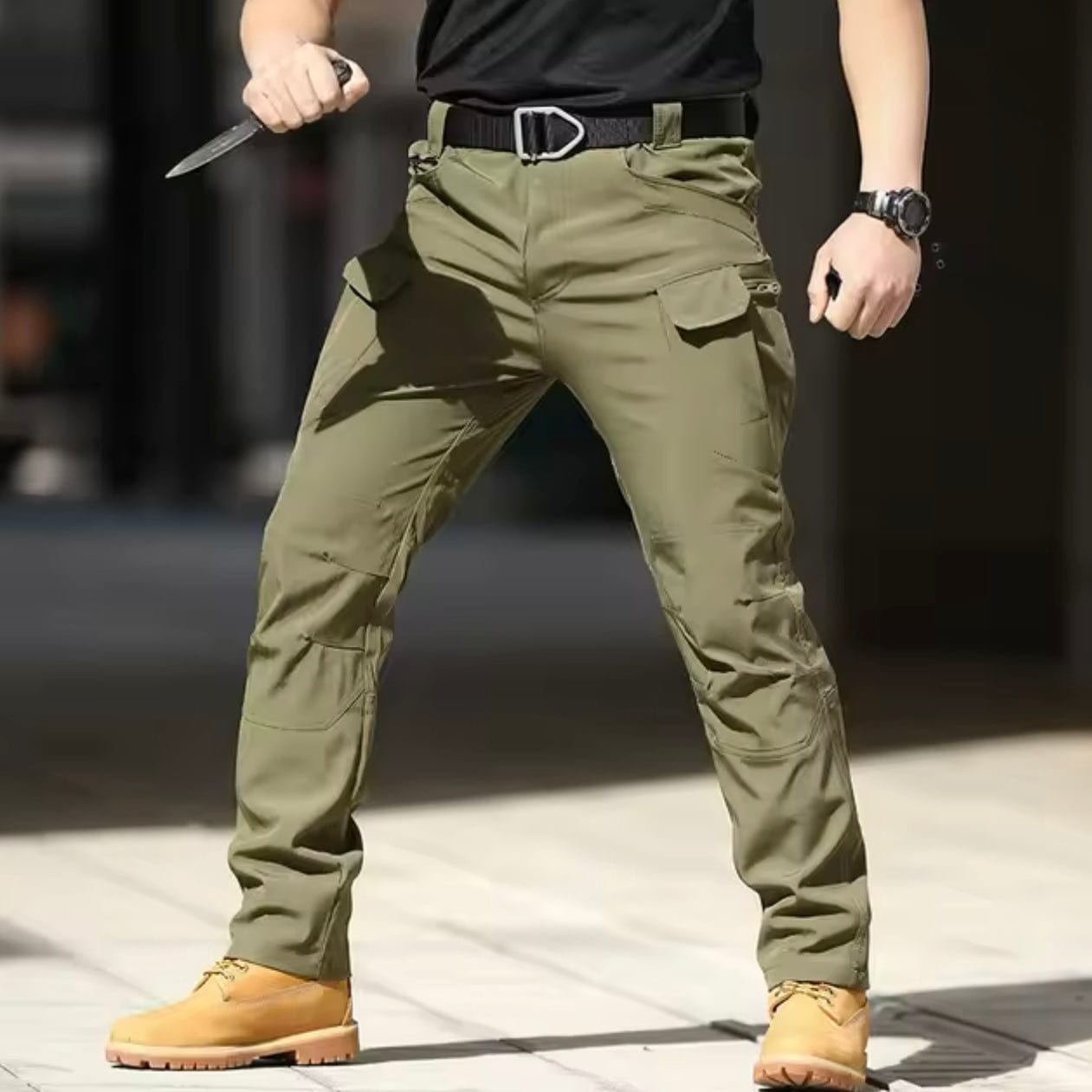 Primadon Cargo-Hosen Armeegrün / S Felix | Robuste Cargohose für Herren Outdoor