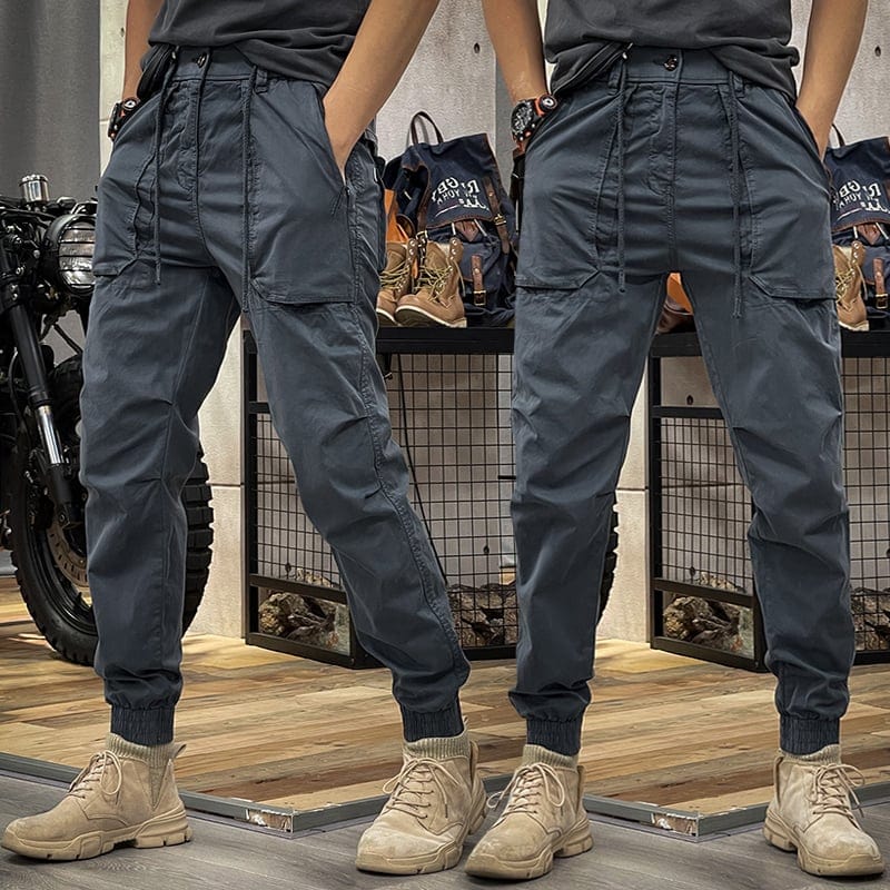 Primadon Cargo-Hosen Grau / XS Rasmus | Bequeme Cargohose Herren modern mit Taschen