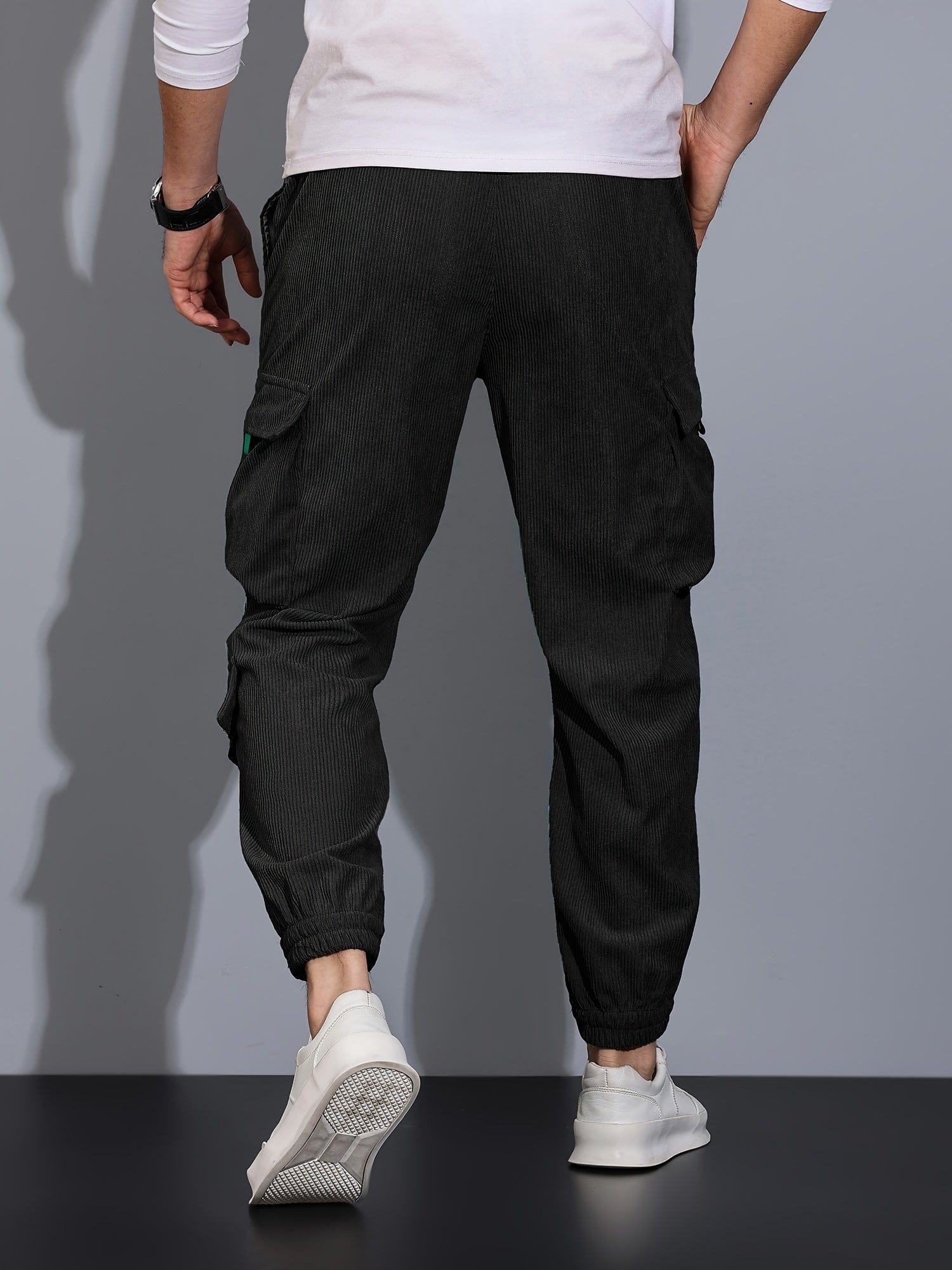 Primadon Cargo-Hosen Nicolas | Elegante Cargohose Herren in Schwarz atmungsaktiv