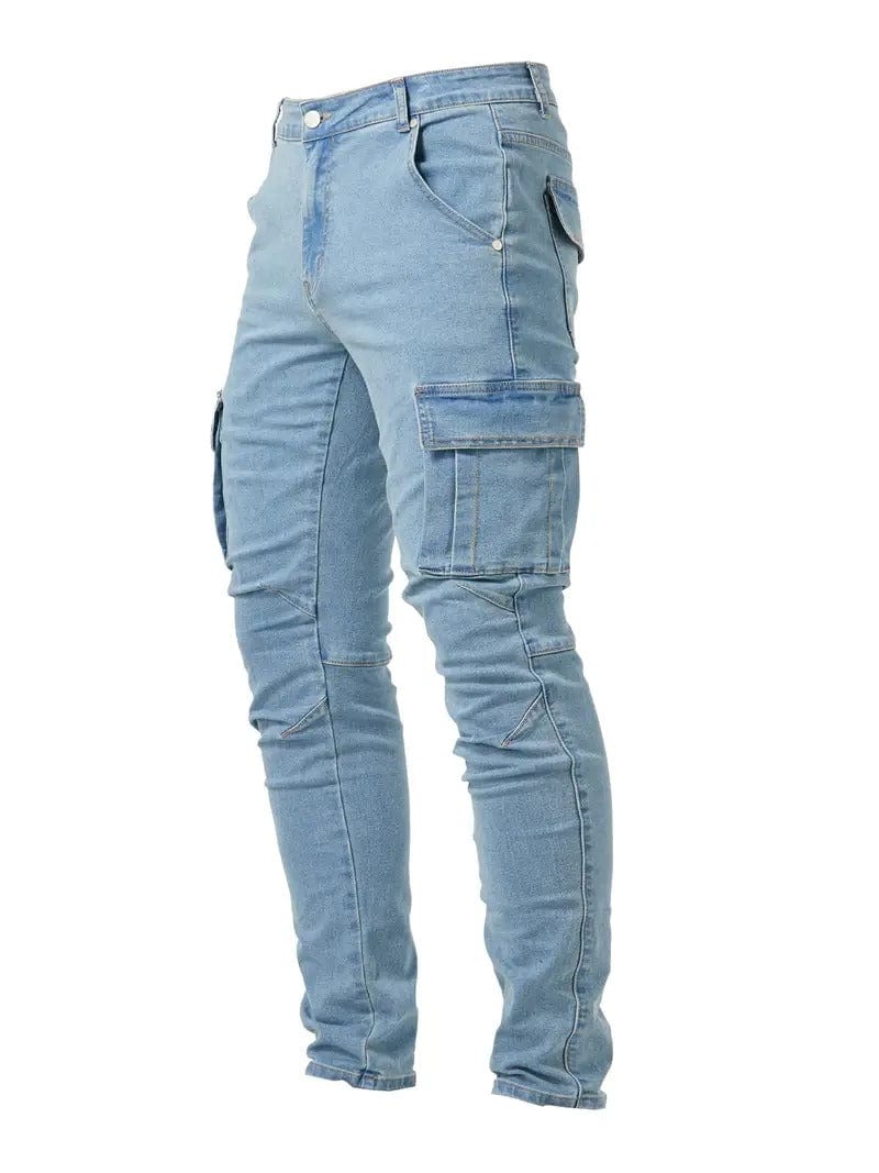 Primadon Cargo-Hosen Pablo | Lässige Cargo-Hose für Herren Slim Fit Denim