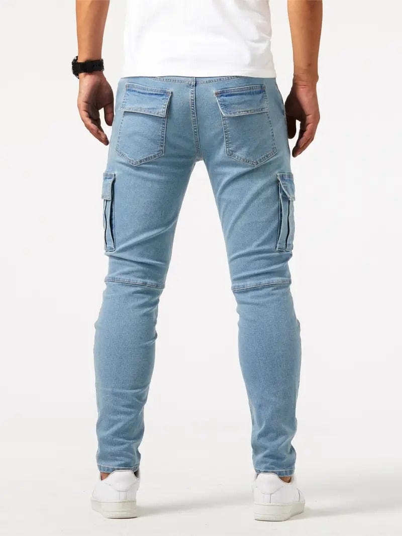 Primadon Cargo-Hosen Pablo | Lässige Cargo-Hose für Herren Slim Fit Denim