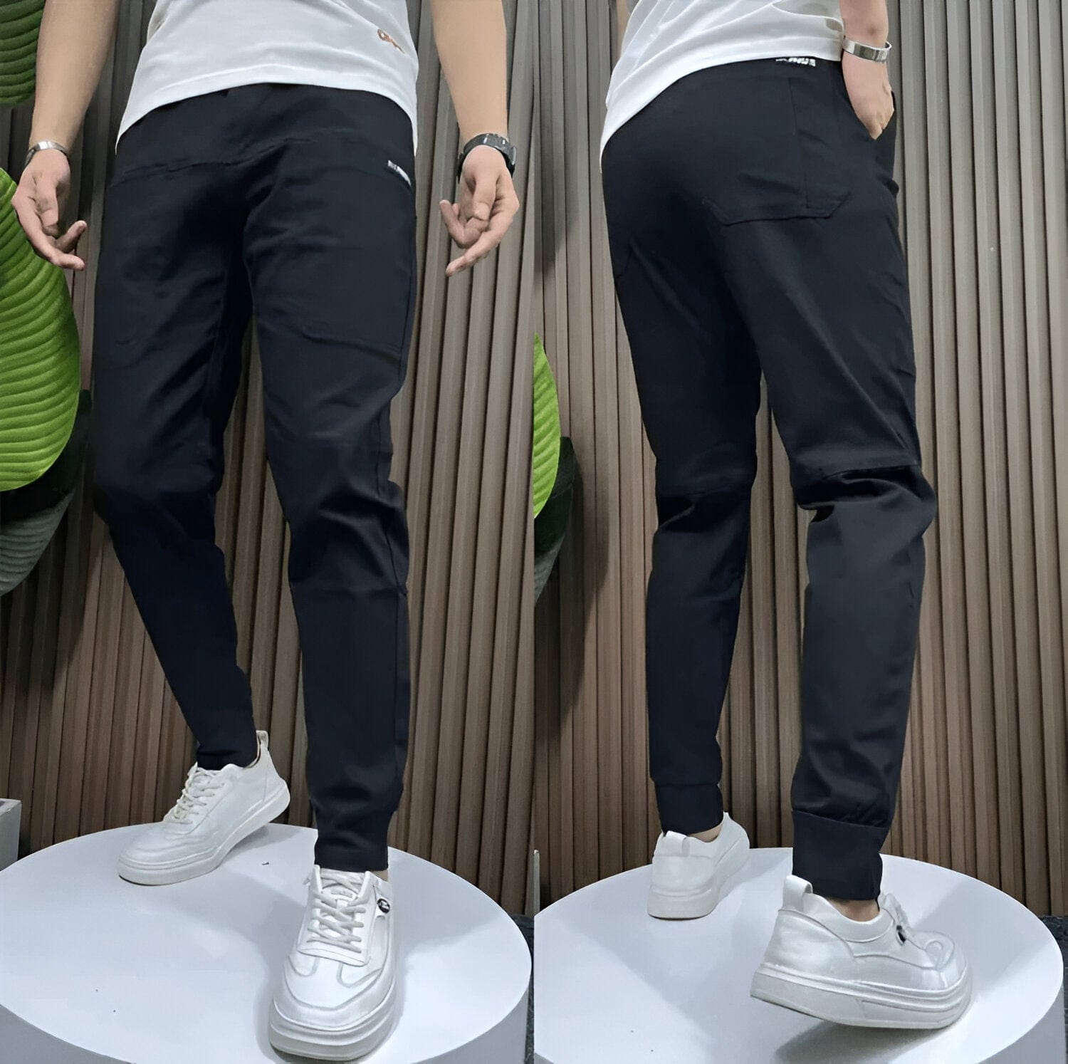 Primadon Cargo-Hosen Schwarz / XS | 28-29 (50-60kg) Frits | Bequeme Cargohose Herren Stretch für Sommer