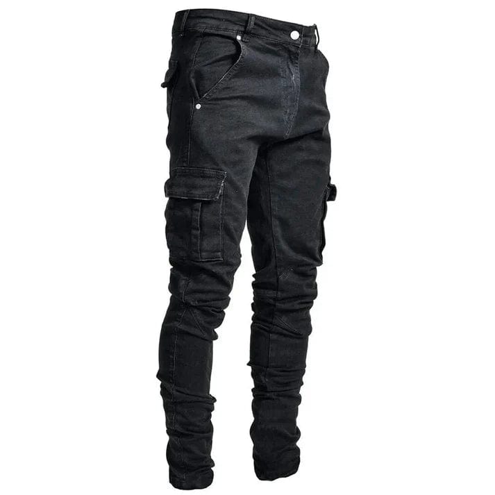 Primadon Cargo-Hosen Schwarz / XS Marc | Funktionale Cargo Hose für Herren Denim