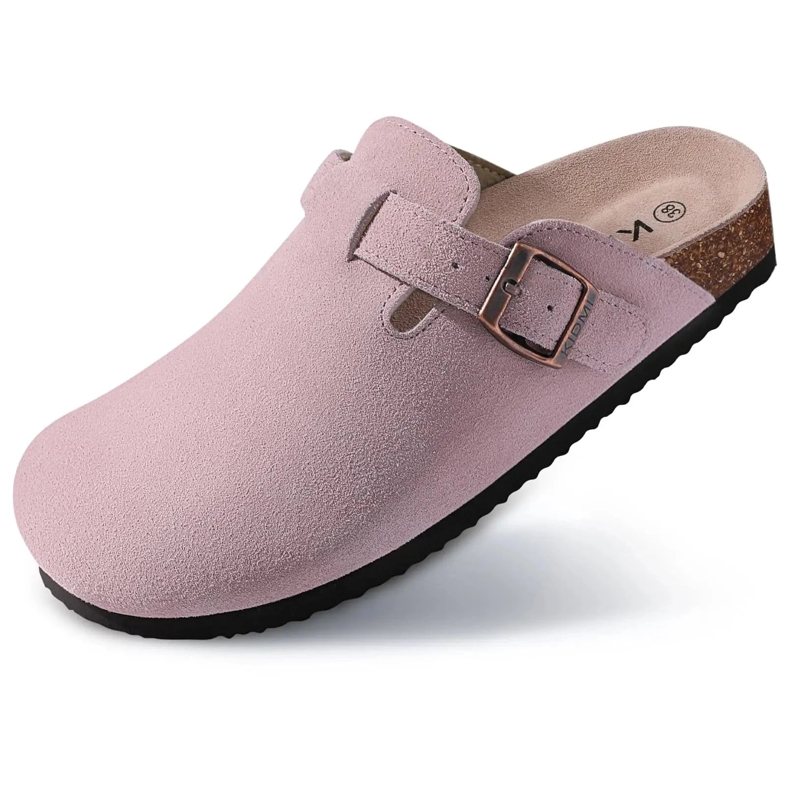 Primadon Clogs Clogs - Rosa / 42 Helena | bequeme Wildleder-Clogs für Damen Sommer