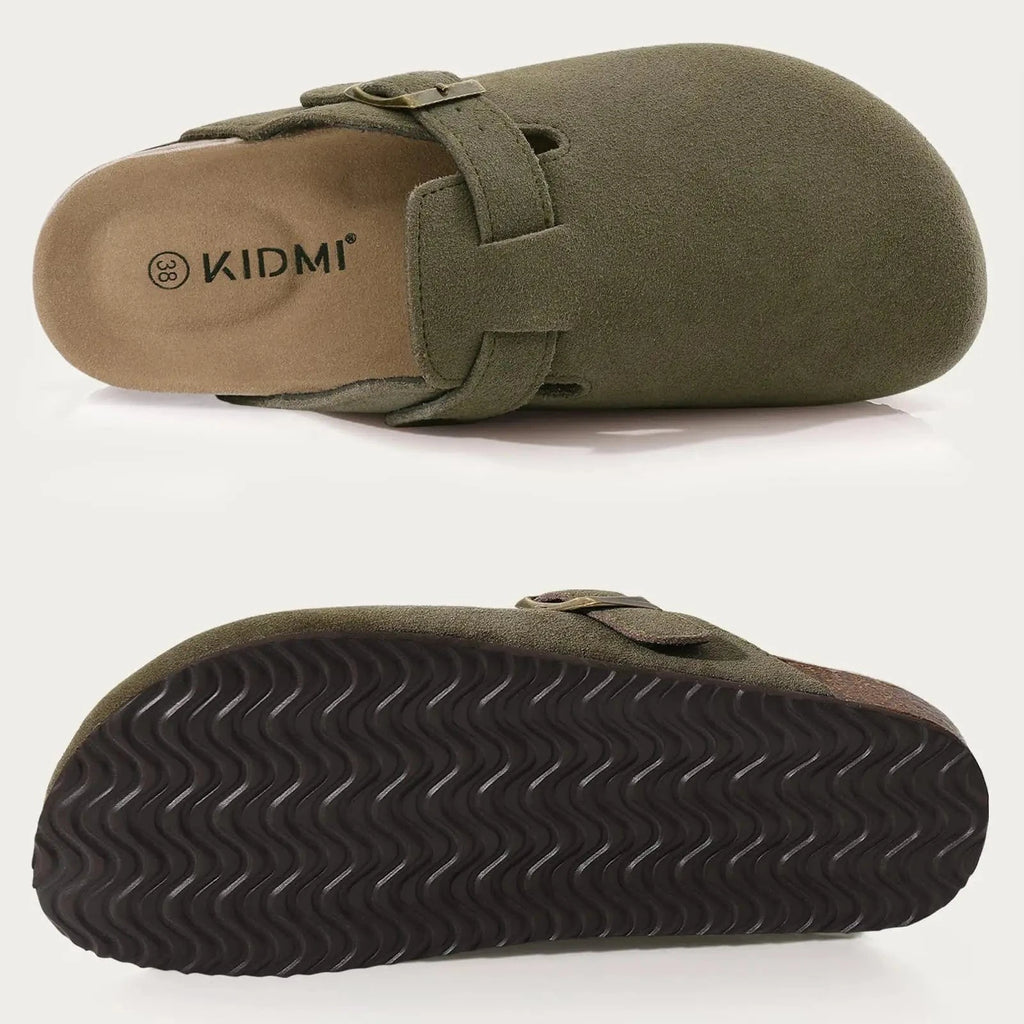 Primadon Clogs Helena | bequeme Wildleder-Clogs für Damen Sommer