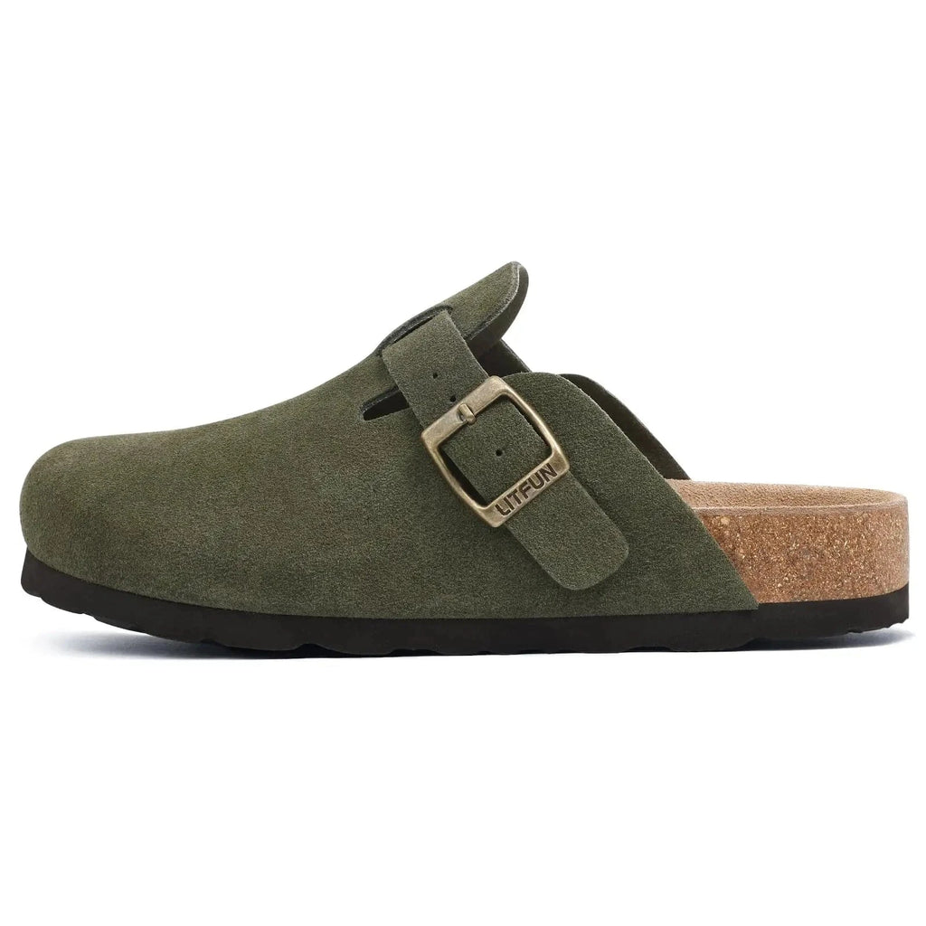 Primadon Clogs Helena | bequeme Wildleder-Clogs für Damen Sommer