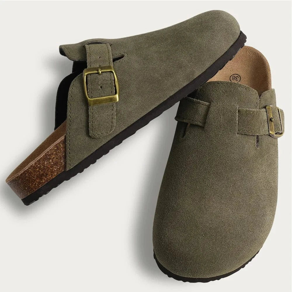 Primadon Clogs Helena | bequeme Wildleder-Clogs für Damen Sommer