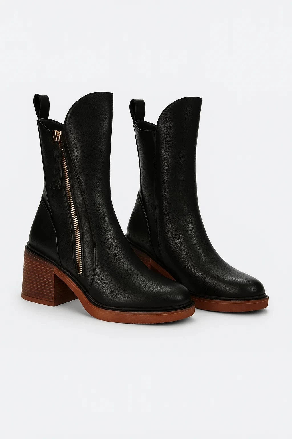 Primadon Cowboystiefel Schwarz / 34 Odette moderne Cowboy-Stiefel für Damen stabiler Absatz