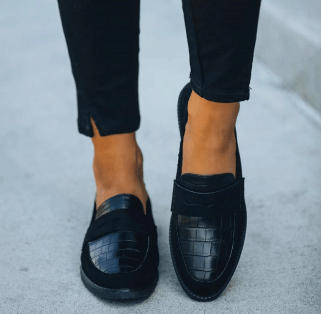 Primadon Damen Abend Schuhe Sola | elegante Loafers für Damen abends
