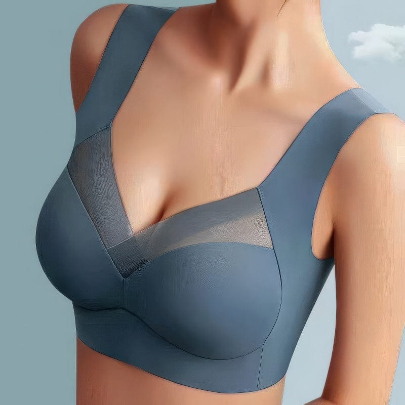 Primadon Damen-BHs Dunkelblau / L Sila | nahtloser Push-Up BH für Damen bequem