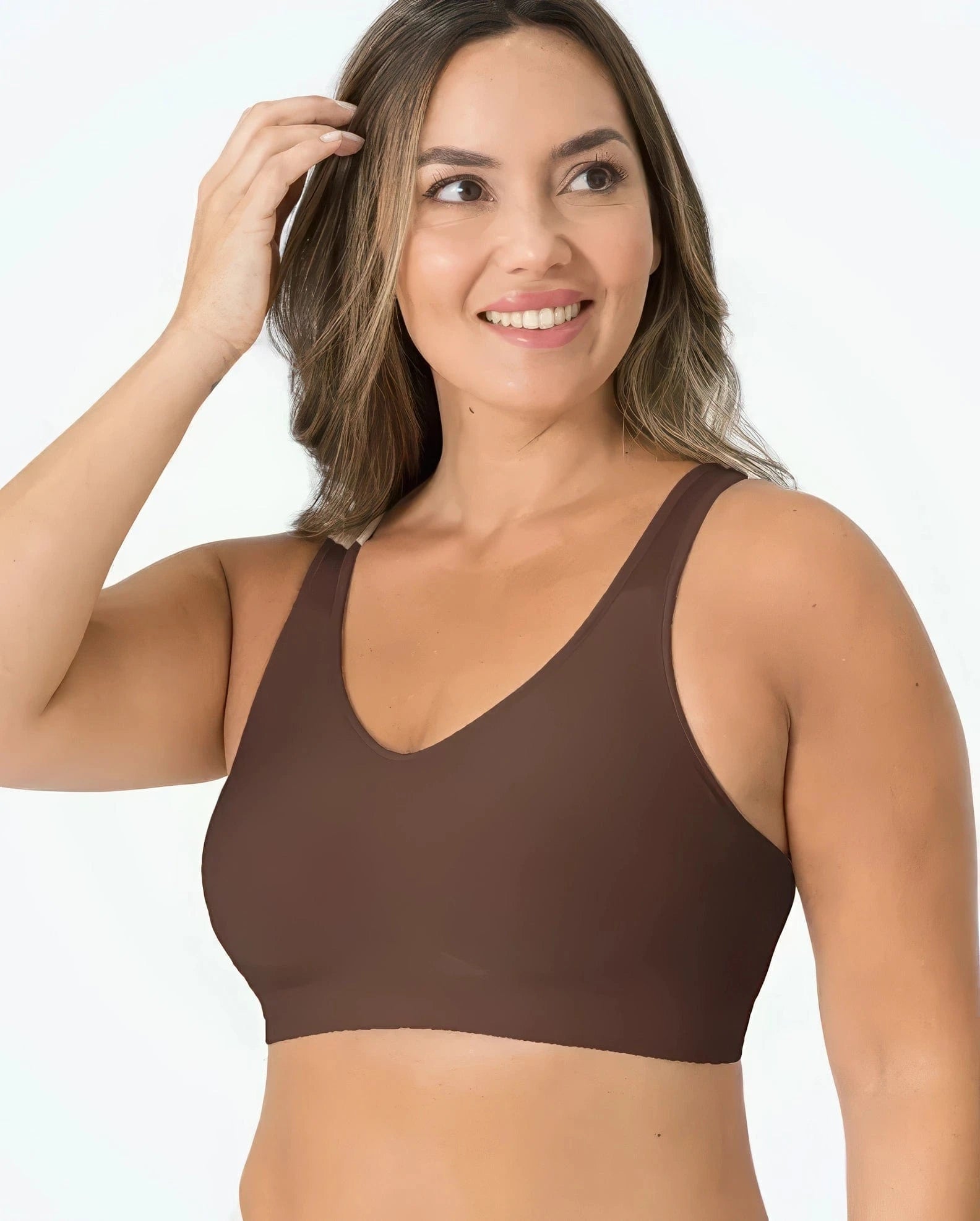 Primadon Damen-BHs Kaffee / S Sophie | kabelloser Shaper-BH für Damen elegant