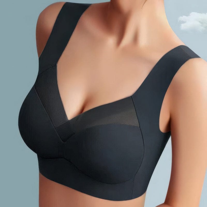 Primadon Damen-BHs Schwarz / L Sila | nahtloser Push-Up BH für Damen bequem