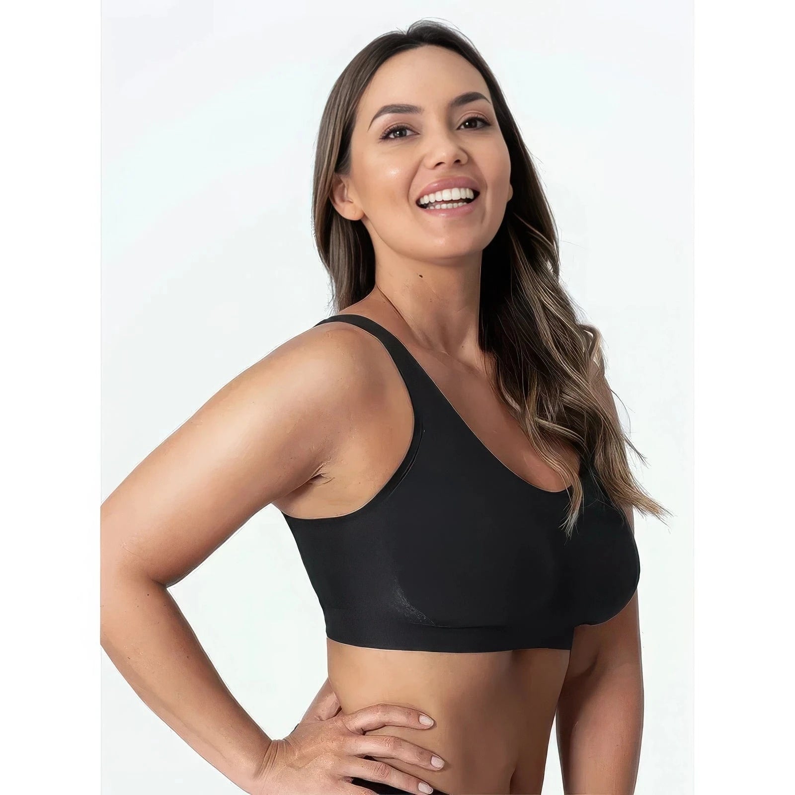 Primadon Damen-BHs Schwarz / S Jasmin atmungsaktiver BH für Damen ohne Bügel