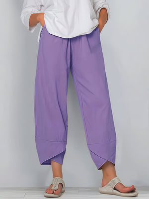 Primadon Damen Cropped-Hosen Lila / S Élise | atmungsaktive Cropped-Hose für Damen Sommer