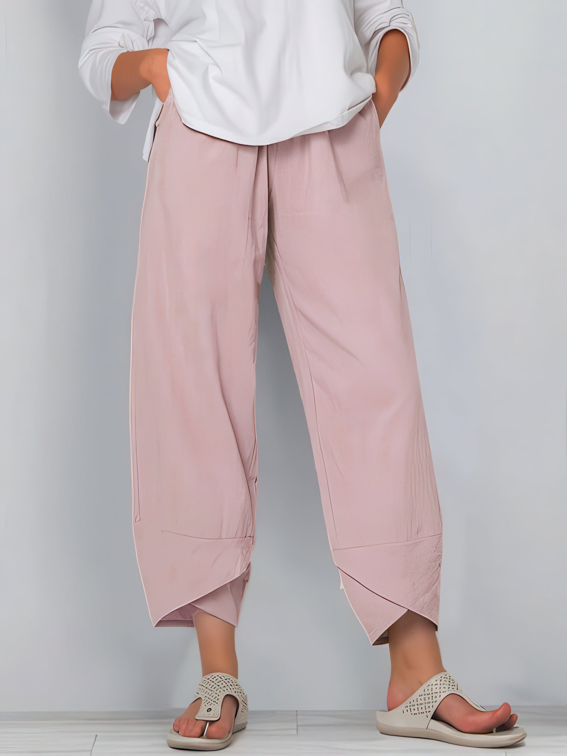 Primadon Damen Cropped-Hosen Rosa / S Élise | atmungsaktive Cropped-Hose für Damen Sommer