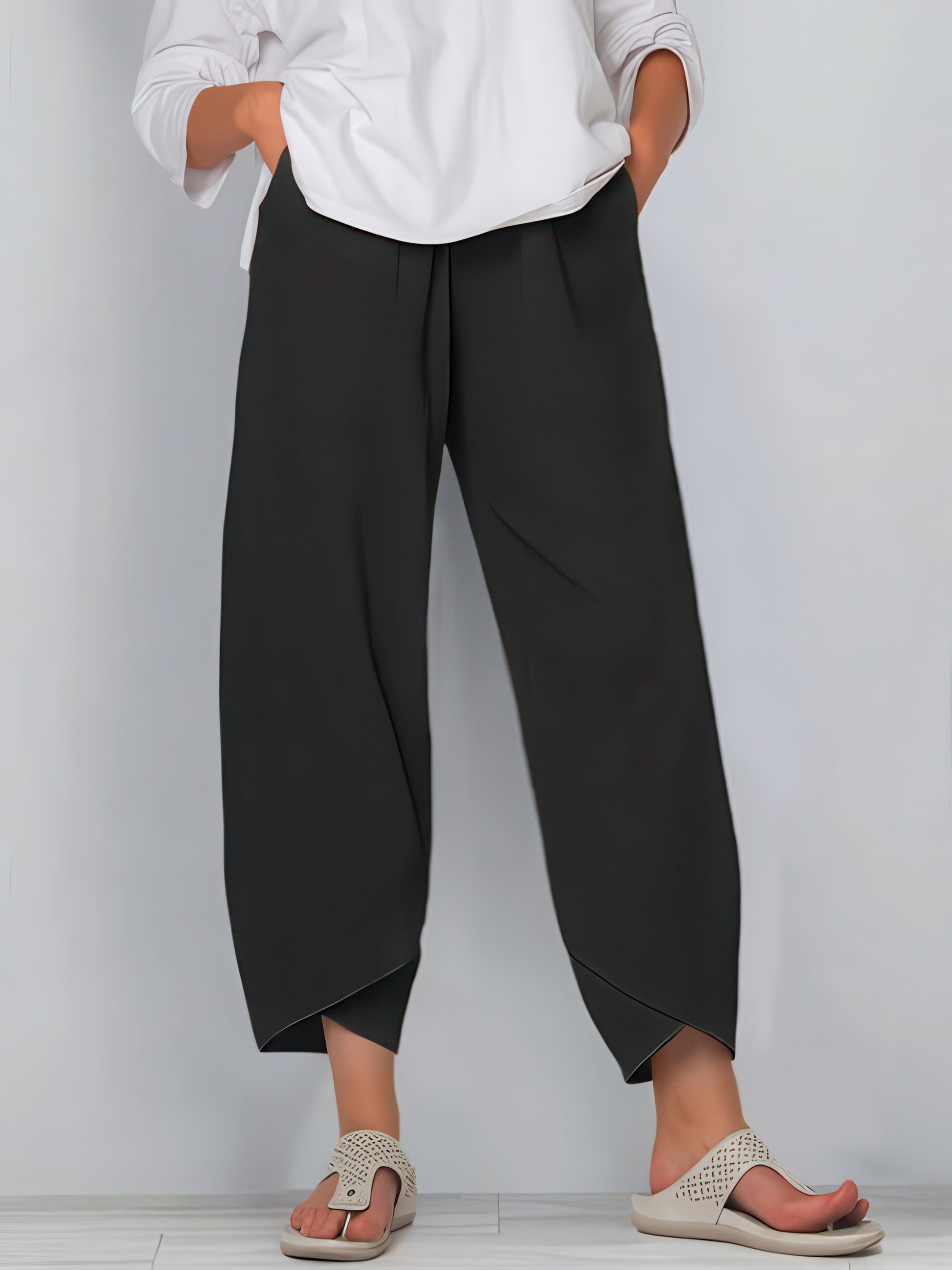 Primadon Damen Cropped-Hosen Schwarz / S Élise | atmungsaktive Cropped-Hose für Damen Sommer