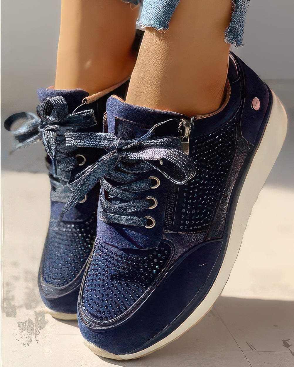 Primadon Damen-Orthopädische Schuhe Blau / 33 Leona | orthopädische Bunion Schuhe für Damen atmungsaktiv