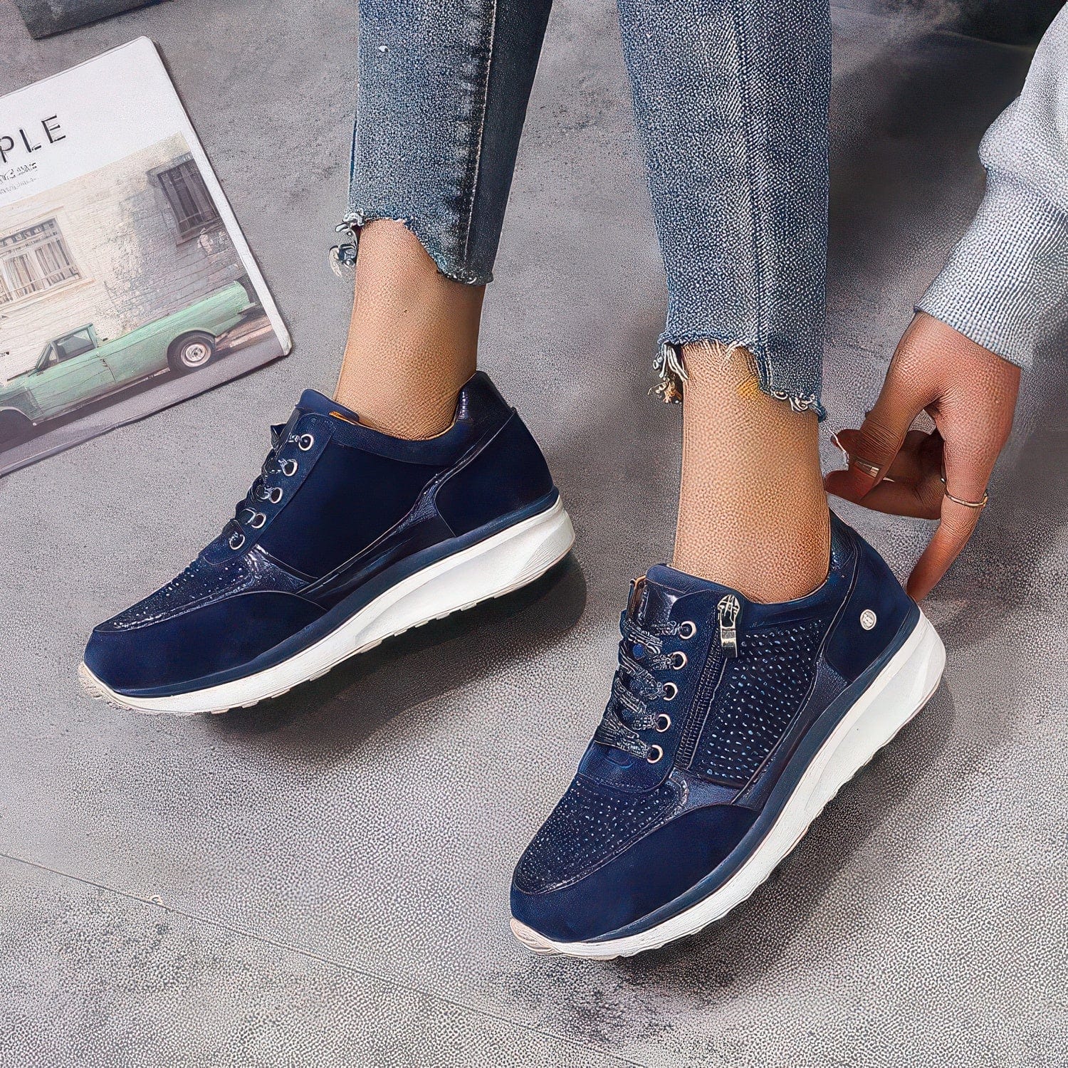 Primadon Damen-Orthopädische Schuhe Leona | orthopädische Bunion Schuhe für Damen atmungsaktiv