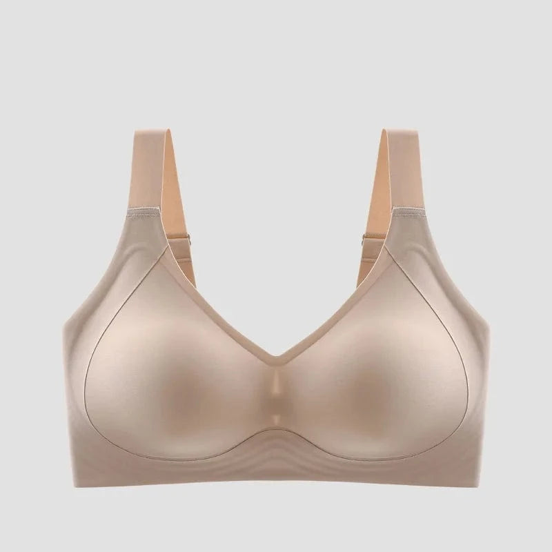 Primadon Damen Plus-Size Schlafanzüge & Loungewear Beige / M Bella nahtloser Schlaf-BH für Damen atmungsaktiv großer Größe