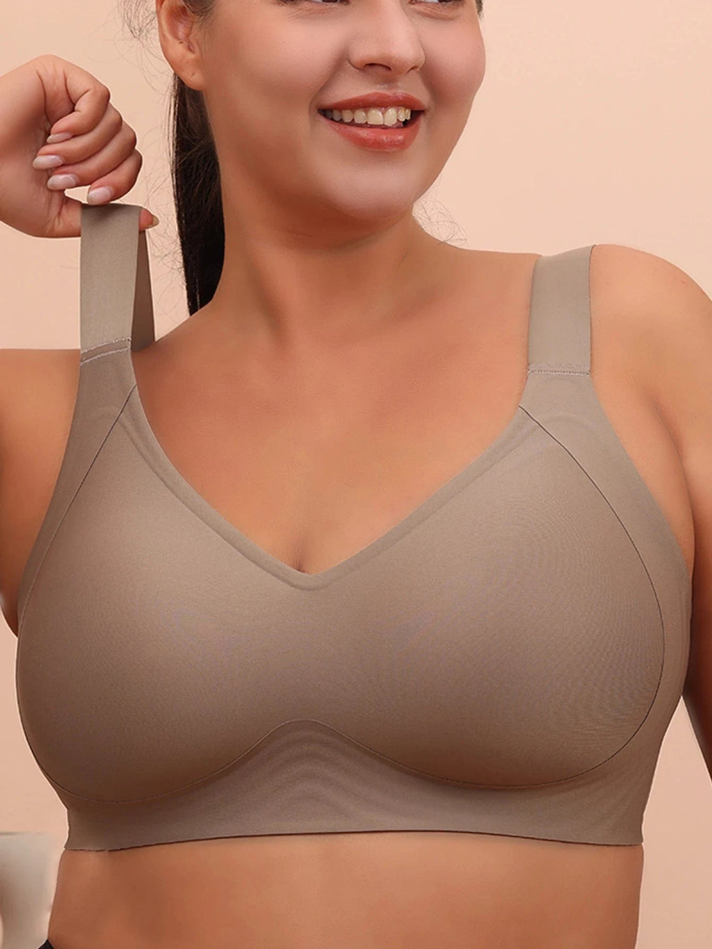 Primadon Damen Plus-Size Schlafanzüge & Loungewear Bella nahtloser Schlaf-BH für Damen atmungsaktiv großer Größe