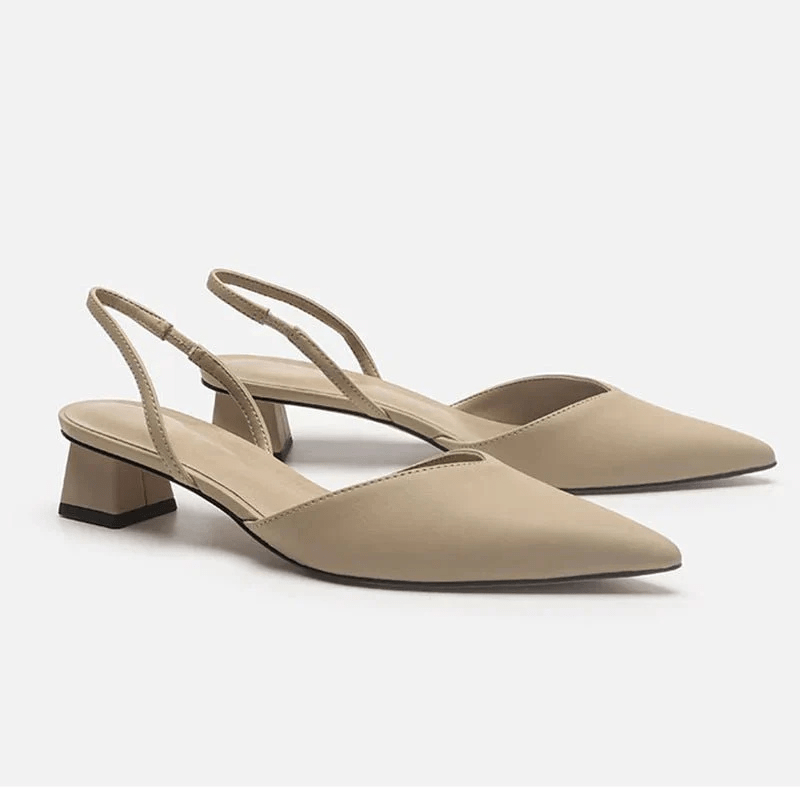 Primadon Damen Sandalen Beige / 34 Elara | leichte Slingback-Sandalen für Damen flach