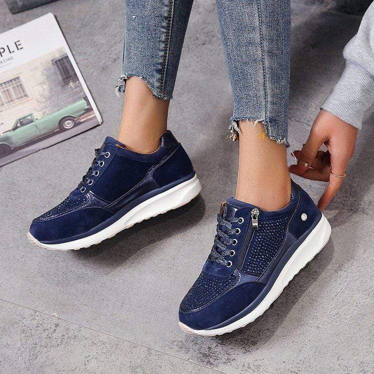 Primadon Damen Schuhe Blau / 2.5 Tilda | Bequeme Orthopädische Schuhe für Damen Bunion