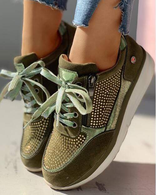 Primadon Damen Schuhe Grün / 2.5 Tilda | Bequeme Orthopädische Schuhe für Damen Bunion