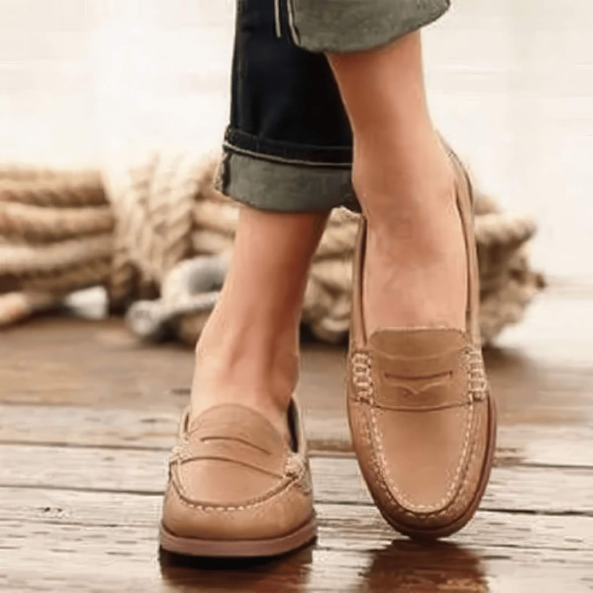 Primadon Damen Schuhe Sofia | eleganter Loafer für Damen atmungsaktiv