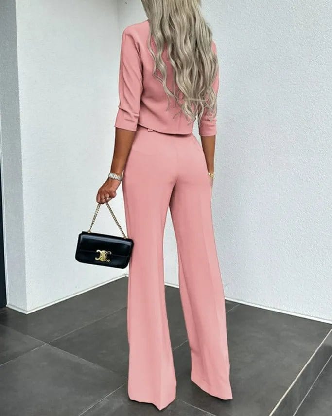 Primadon Damen Sets Jette | elegantes Cropped Set für Damen Sommer
