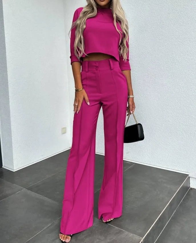 Primadon Damen Sets Jette | elegantes Cropped Set für Damen Sommer