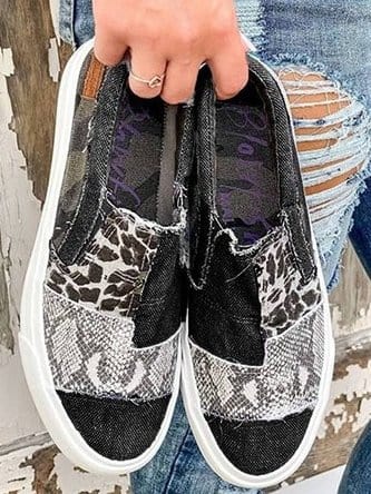 Primadon Damen Slipper Schwarz / 35 Valeria | bequeme Sneaker für Damen Alltag