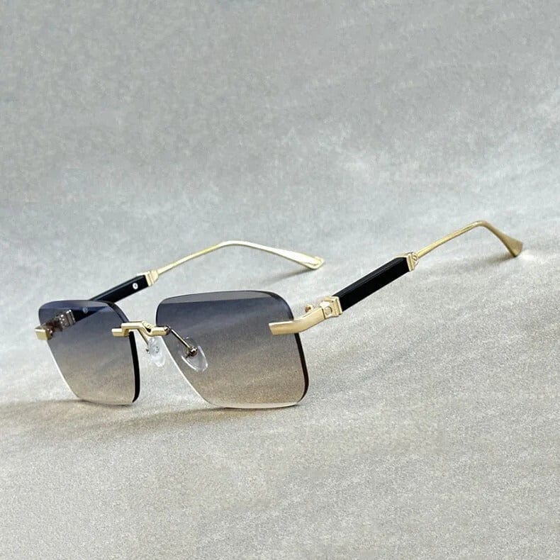 Primadon Damen Sonnenbrillen Blau Jaron elegante rimless Sonnenbrille für UV400