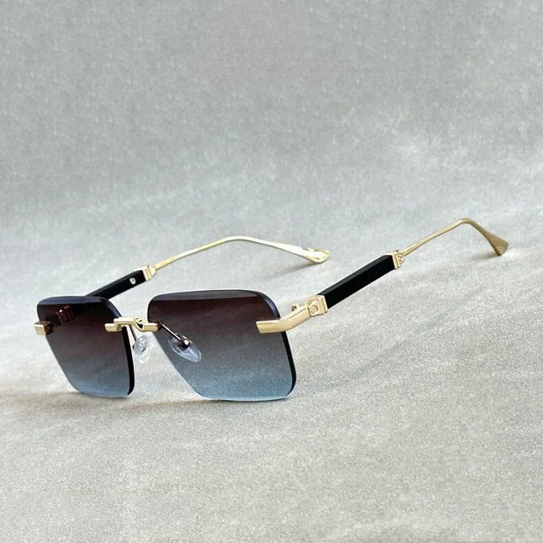 Primadon Damen Sonnenbrillen Grau Jaron elegante rimless Sonnenbrille für UV400