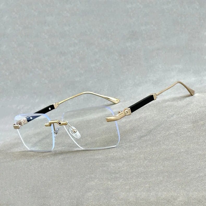 Primadon Damen Sonnenbrillen Klar Jaron elegante rimless Sonnenbrille für UV400